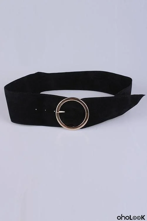 O Velvet Wide Belt