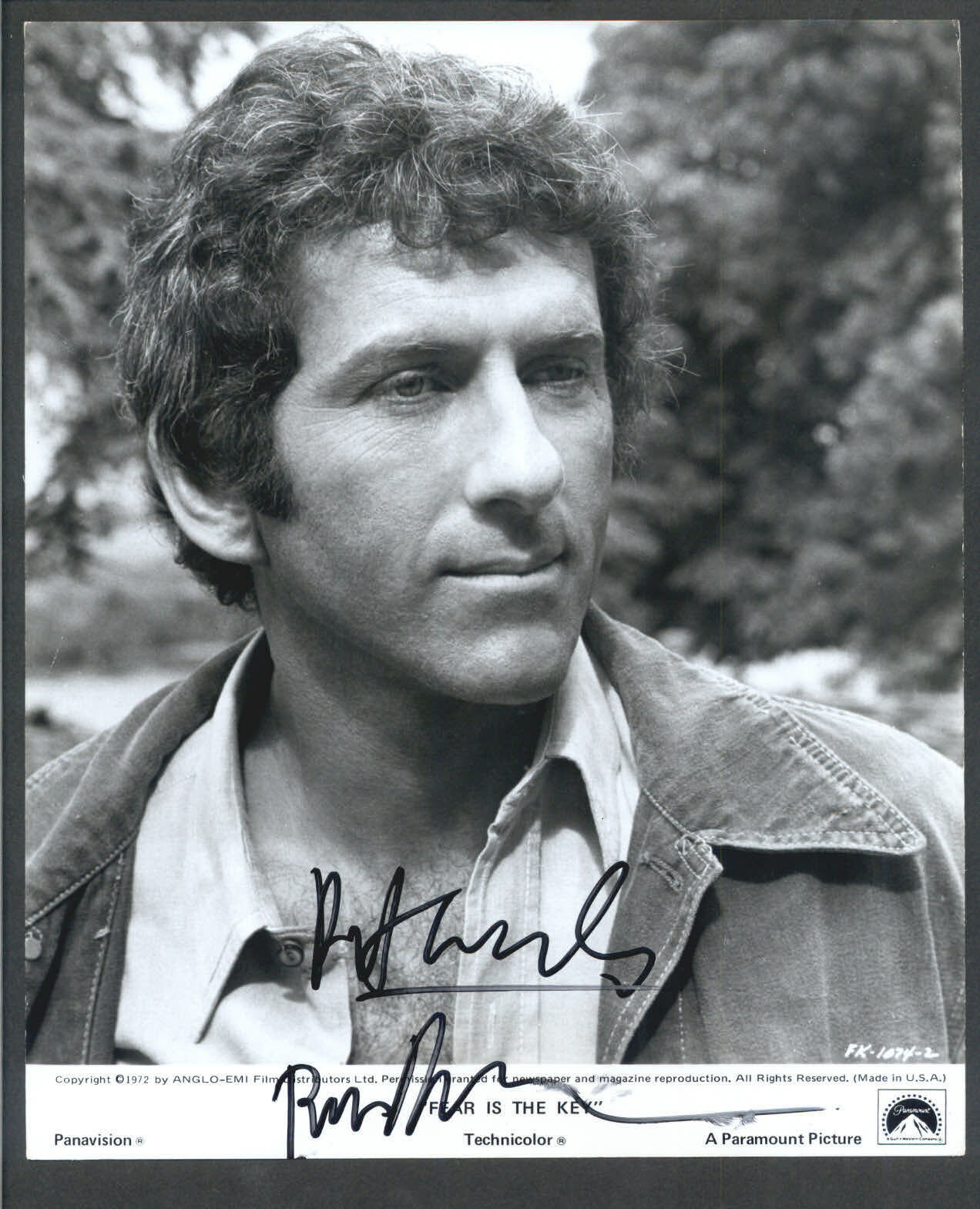 Barry Newman - Signed 8x10 Autograph Movie Still - Fear is the Key