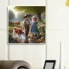 Country Farm Kid-Full Round Diamond Painting 40*40CM