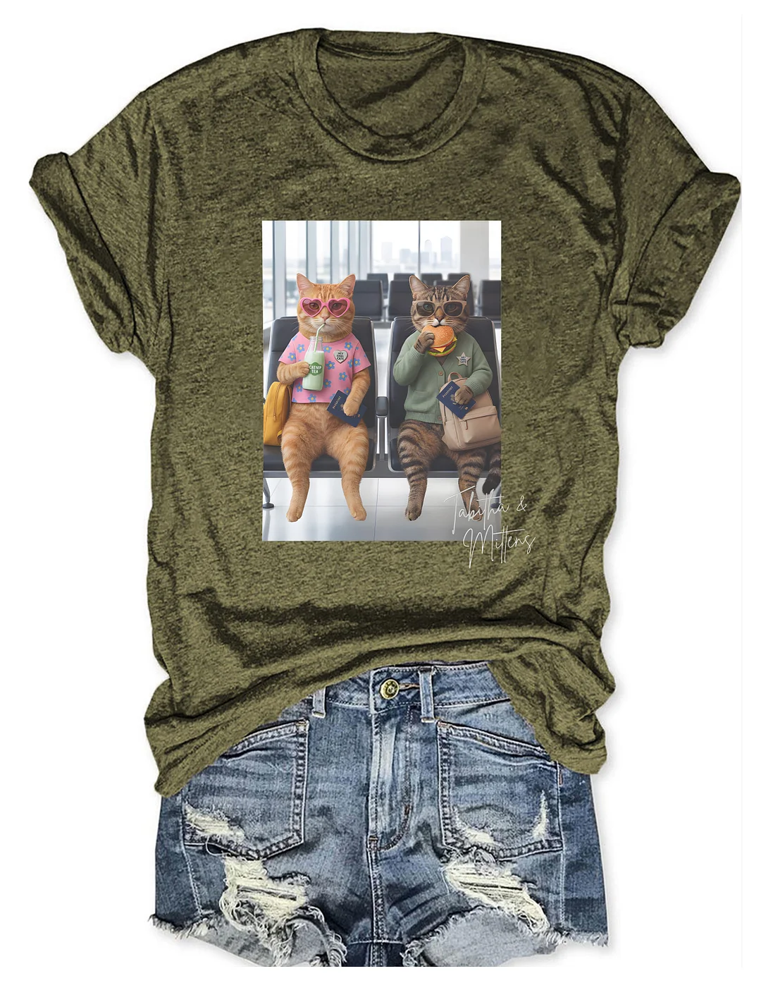 Tabitha & Mittens Hey Cool Cats T-shirt