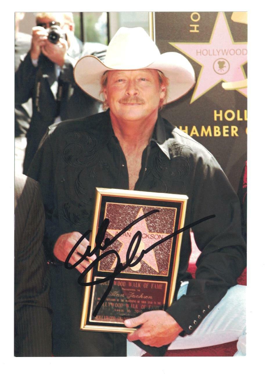 Alan Jackson Signed Autographed 4 x 6 Photo Poster painting Country Music Singer A