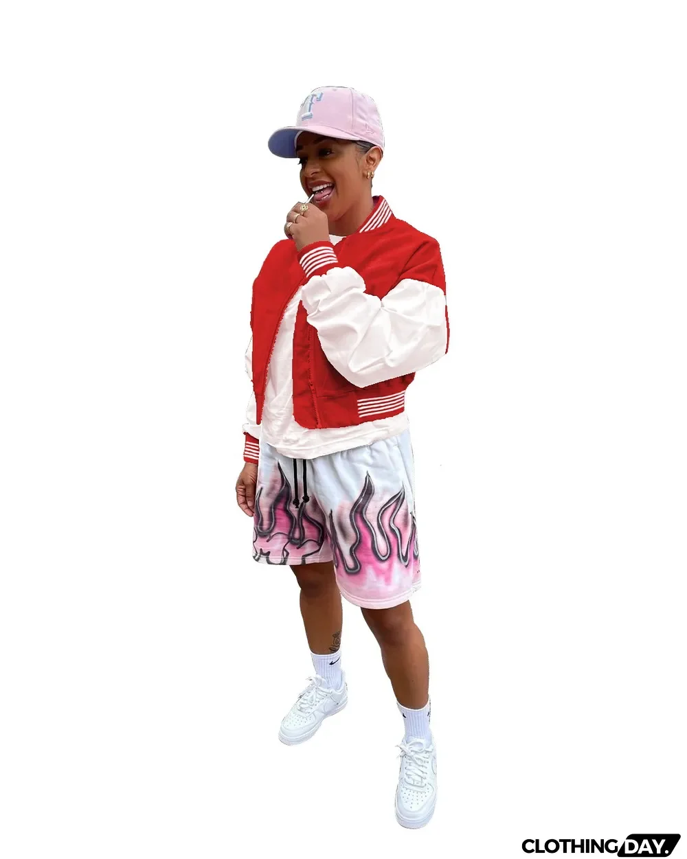 Fashion Hip-hop Style Stitching Threaded Zipper Baseball Uniform