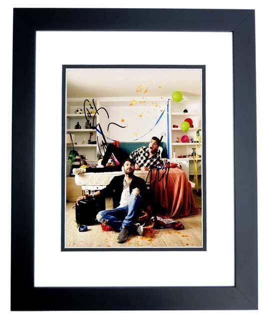 The Chainsmokers Signed Andrew Taggart and Alex Pall 8x10 inch Photo Poster painting + FRAMED