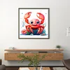 >SALE<Full Embroidery Eco-cotton Thread 14CT Printed Crab Cross Stitch Artwork 40x40cm