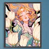 Tulip Girl-Paint by Numbers Acrylic Painting 40*50CM