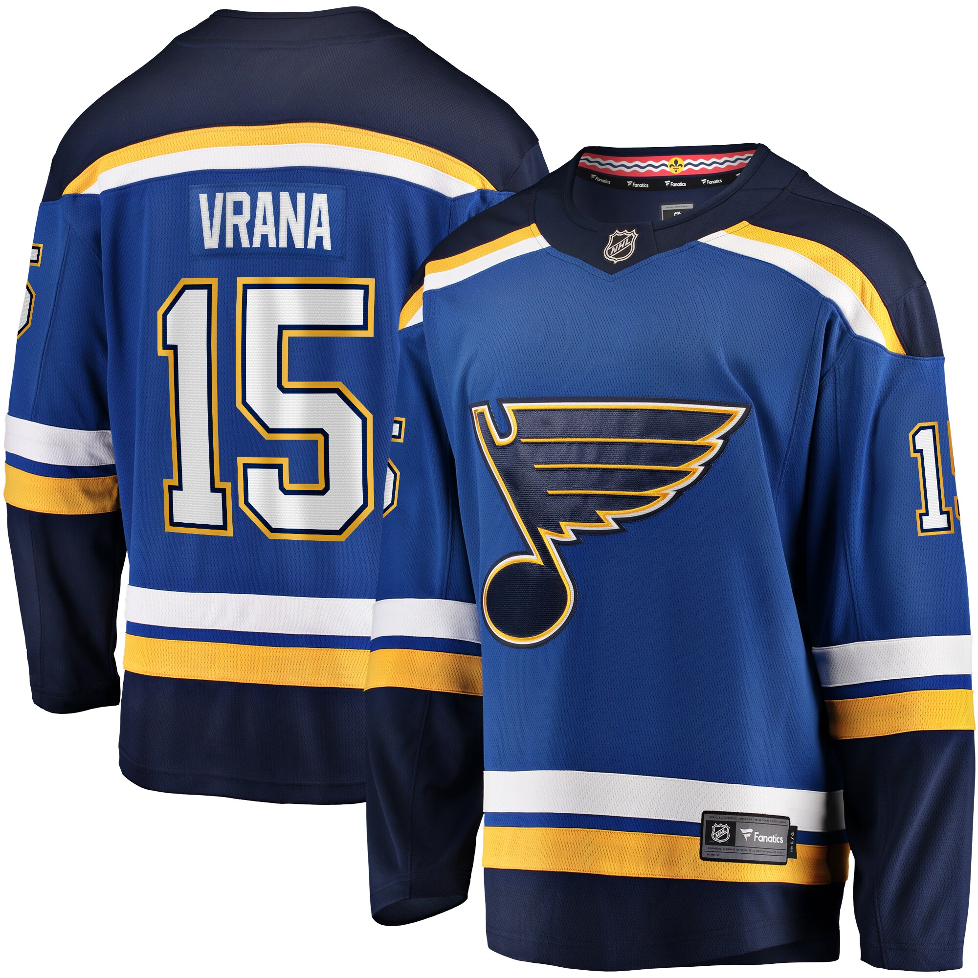 Jakub Vrana St. Louis Blues Fanatics Home Breakaway Jersey – Blue mysite