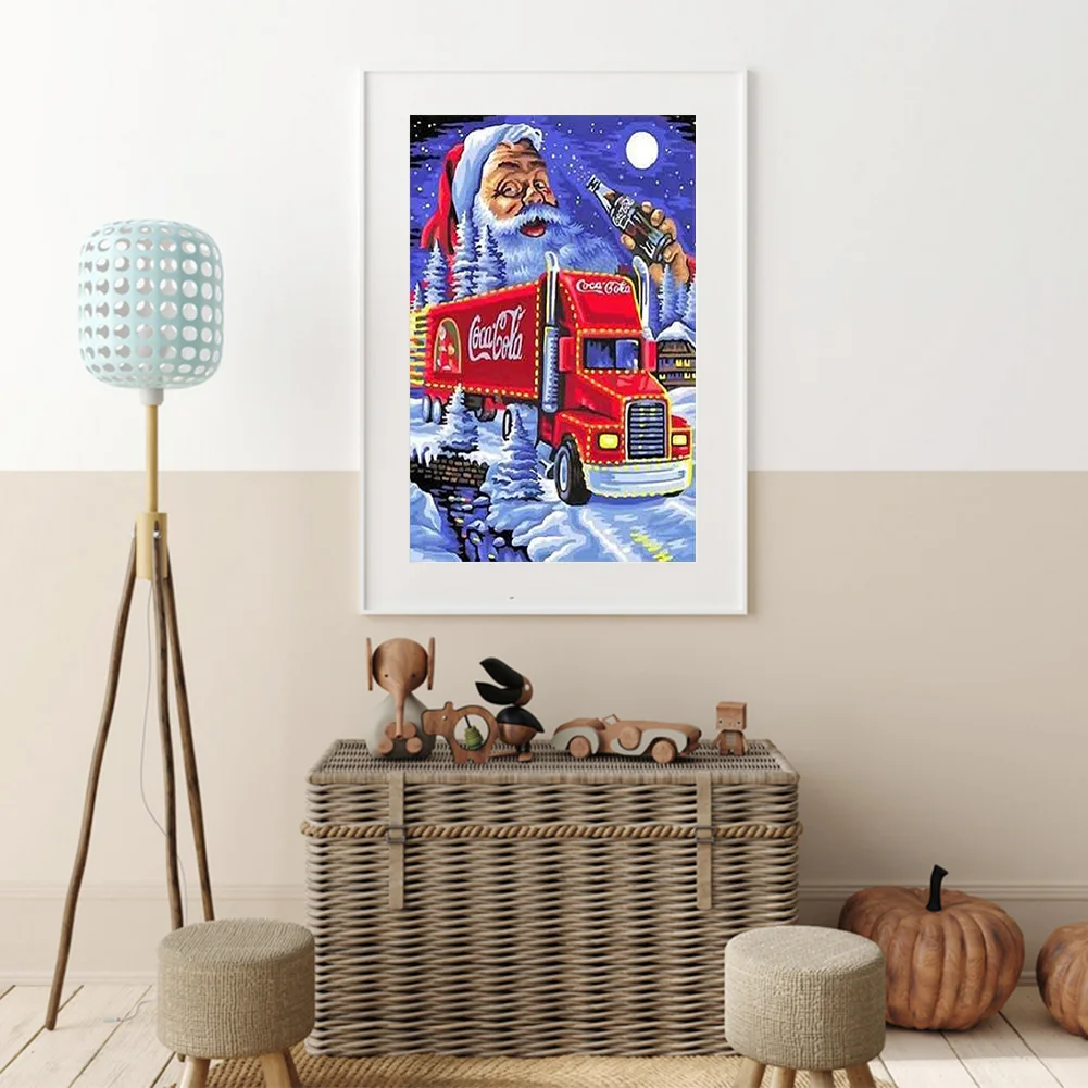 Diamond Painting - Full Round Drill - Santa Claus(30*50cm)