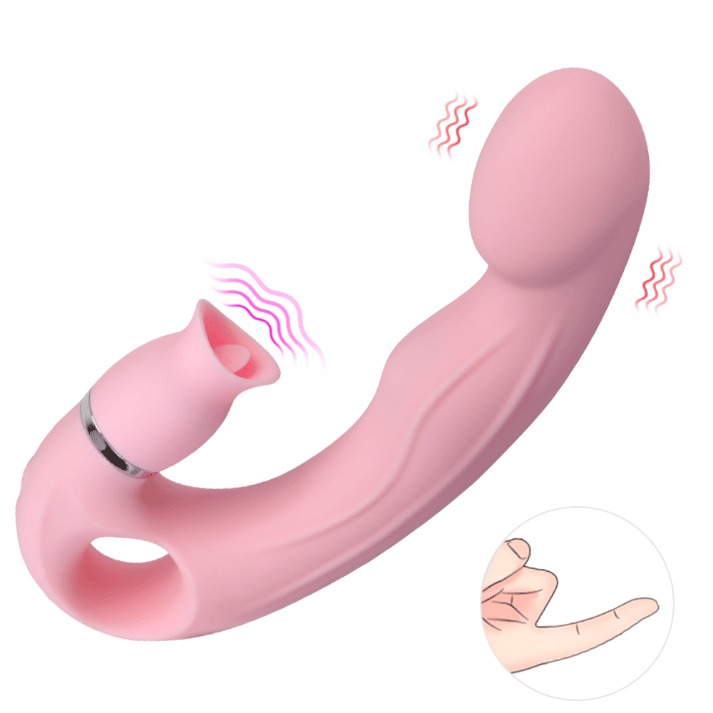 Tongue Licking G Spot Stimulating Dildo Vibrator