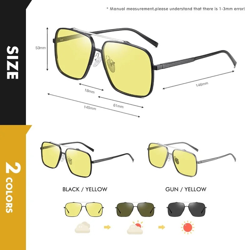 Day-Night Photochromic Glasses - NV1