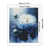 White Peony Flower - 11CT Stamped Cross Stitch 40*50cm/15.75*19.69in