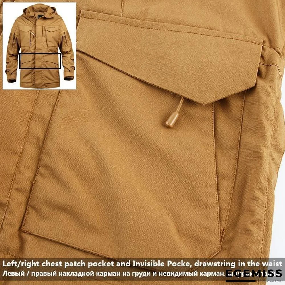 Brand Military Camouflage Male clothing US Army Tactical Men's Windbreaker Hoodie Field Jacket Outwear | EGEMISS