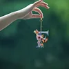1pc DIY Flower Letter Diamond Painting Double-Sided Keychains