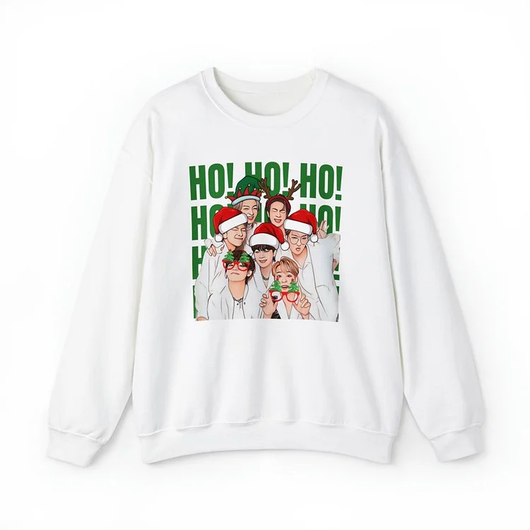 BTS Christmas Hohoho Logo Sweatshirt