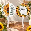 8Pcs DIY Diamond Painting Church Handheld Fans, Christian Bible Verse Scripture Hand Fans with Plastic Handles, Religious Inspirational Church Welcome Gifts for Visitors, Women Men, Bridal Shower Guest Favors