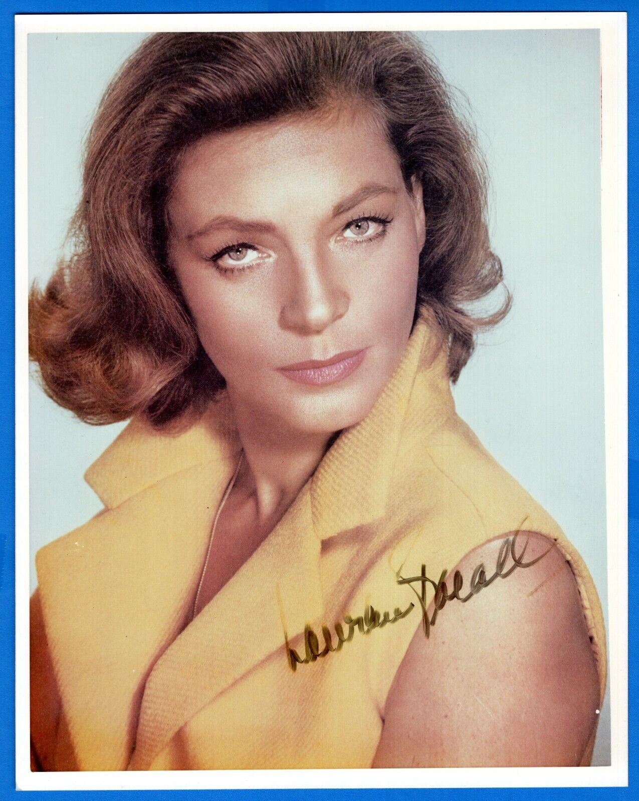 Lauren Bacall Actress Hand Signed Autograph 8x10 Photo Poster painting Partially Faded Signature