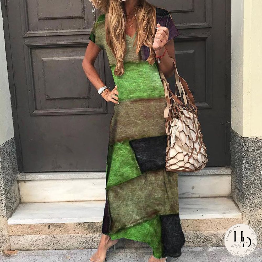 Loose Printed Casual Bohemia Dress