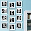 12Pcs DIY Pearl Painting Animal for Home Wall Decor(15x15cm)