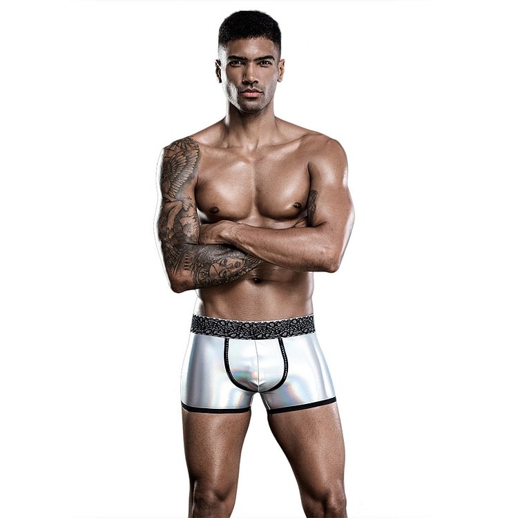 Men's Erotic Stretchy Sexy Boxer Briefs