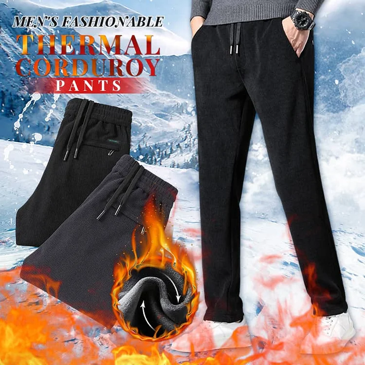 Men\'s Fashionable Thermal Corduroy Pants