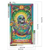 (40*65cm)Skull Card - Full Round Drill Diamond Painting