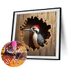 Diamond Painting-DIY Full Round Drill Woodpecker Baby(35x35cm)
