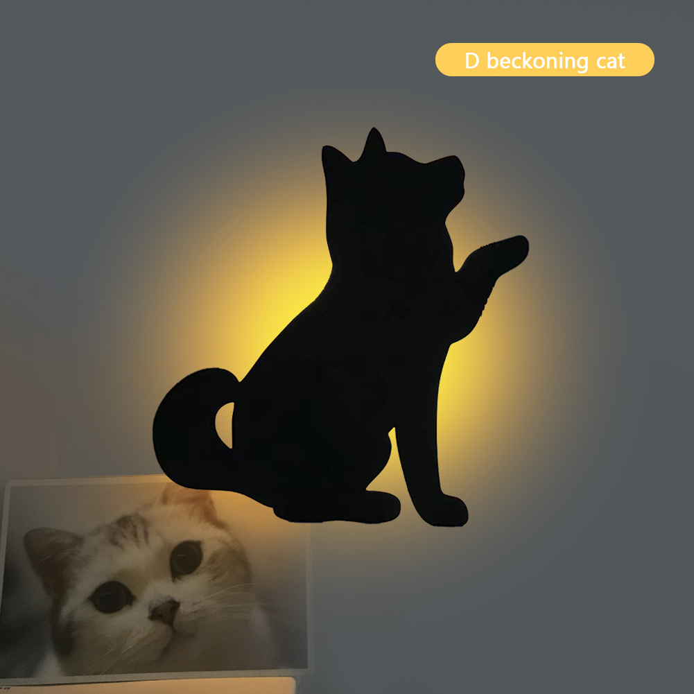 

Sensor Voice Control Shadow Cat LED-Night Light, 501 Original