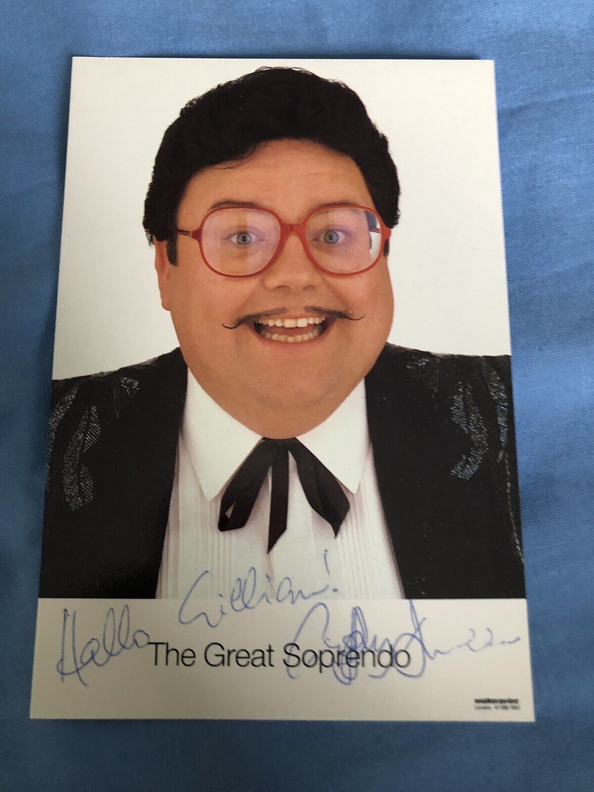 THE GREAT SOPRENDO- GEOFFREY DURHAM (COMEDY MAGICIAN) SIGNED Photo Poster painting