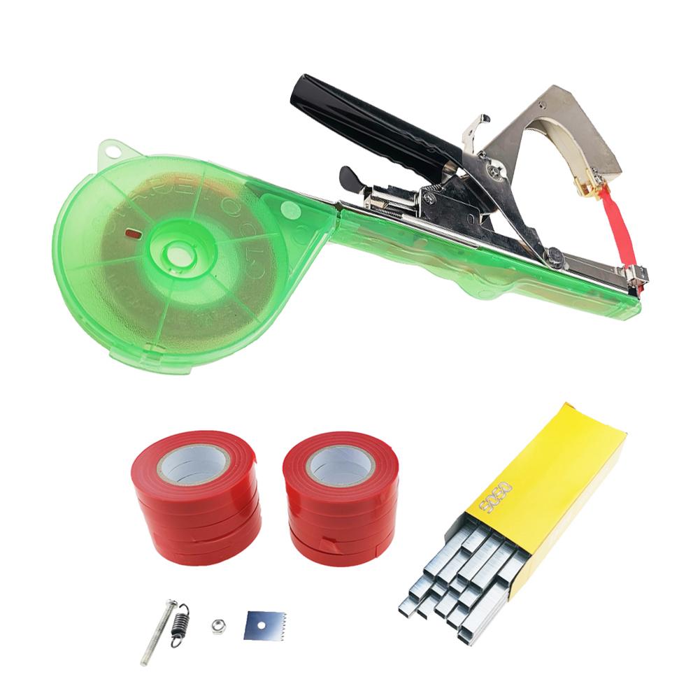 

Tying Machine Garden Plant Tapetool Tapener with 10 Rolls Tape Set (Red), 501 Original