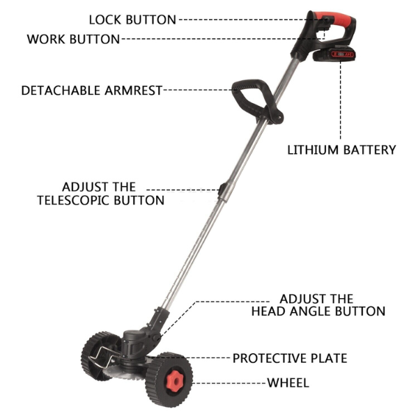 3 In 1 Cordless Grass Trimmer - itoolmax