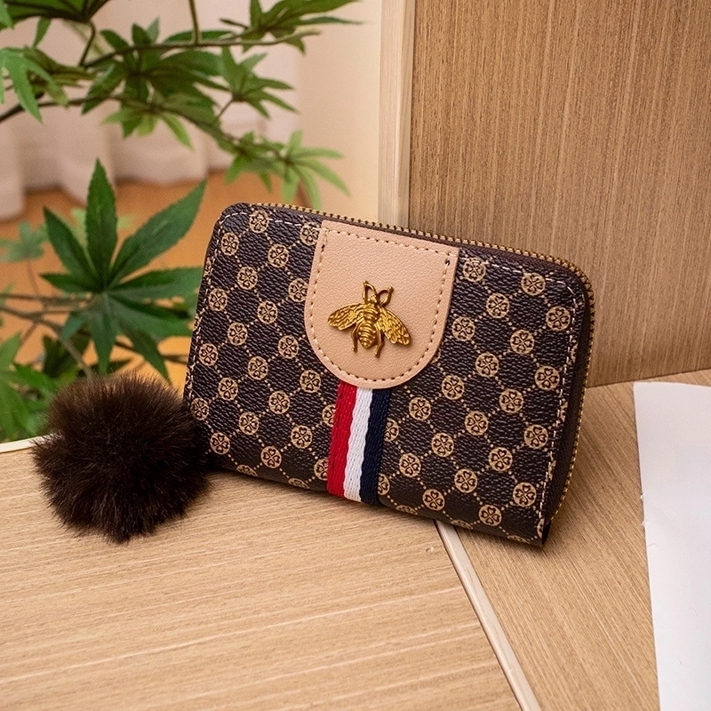 Women’s Printing Pu Leather Zipper Wallets