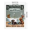 Bathroom Puppy Full 11CT 3 Strands DIY Stamped Cross Stitch Kits 40x50cm Embroidery Needlepoint Starter Kit for Beginners Adults Gift Home Wall Decor