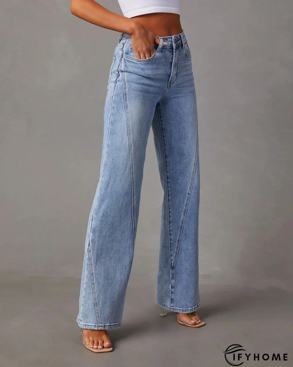 Denim Solid Casual Jeans | IFYHOME