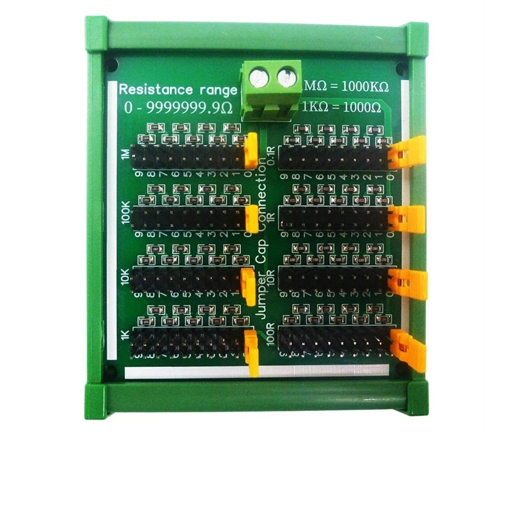 DNR1A07 0-10M Step 0.1R Adjustable Programmable Resistance Module C35 DIN Rail Shell for MEGA PLC