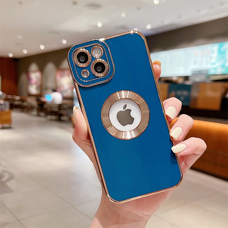 Luxury Plating Phone Cases For iPhone 15 14 13 12 11 Pro Max 14 Plus Hollow Out Soft Silicone Lens Protective Cover Accessories