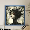 Crow Witch-11CT Stamped Cross Stitch 40*40cm