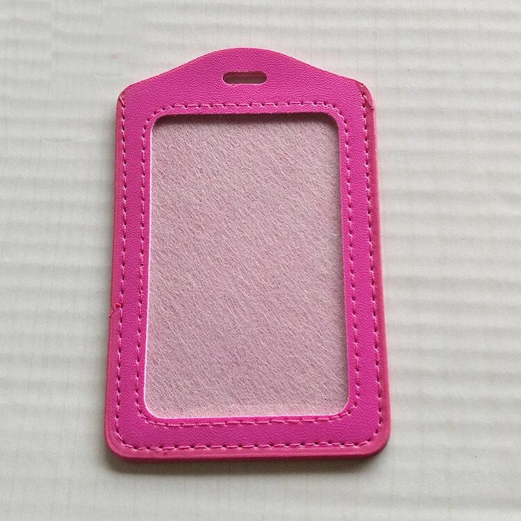 New Candy Color Card Holder Protect Cover Case Business Credit Card Work ID Card Badge Holder Office Supplies