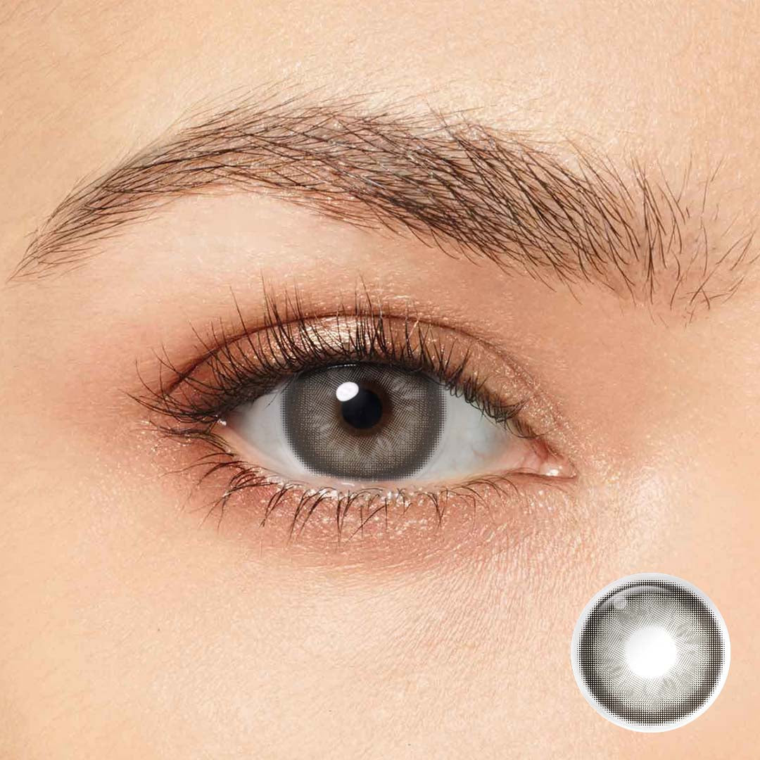 Spanish Circle Glowy Gray Contacts