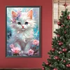 Diamond Painting-DIY Full Round Drill Flower Cat(40*60CM）