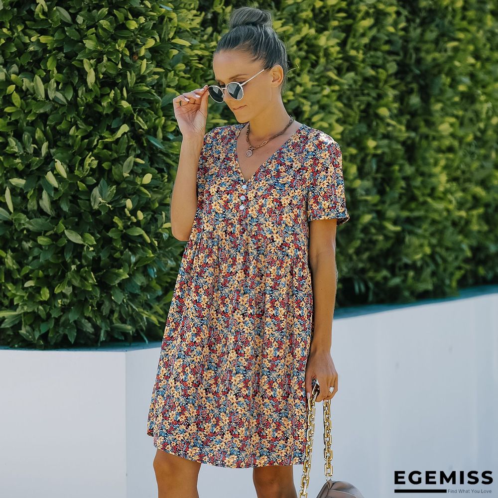 Floral Printed Dress | EGEMISS