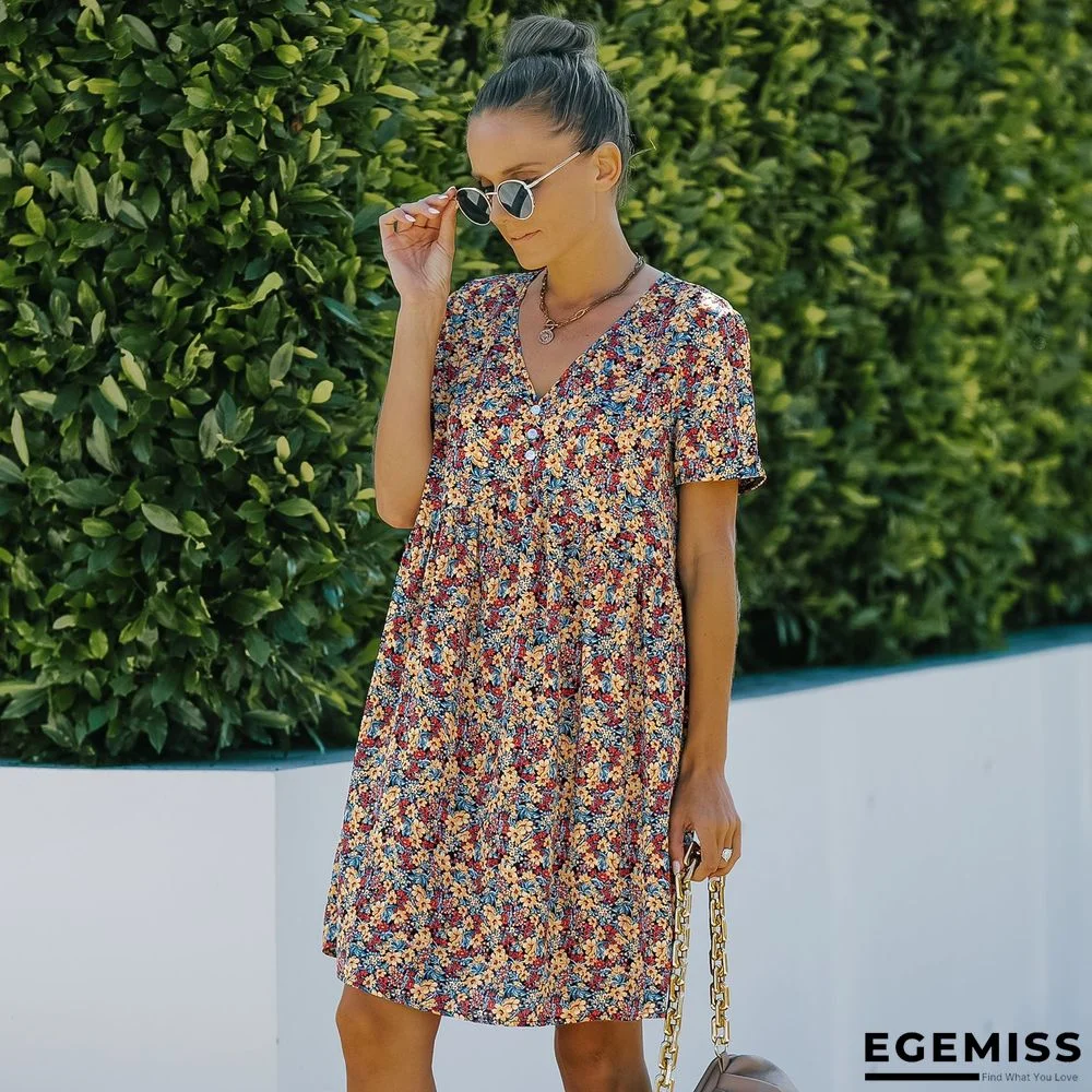 Floral Printed Dress | EGEMISS