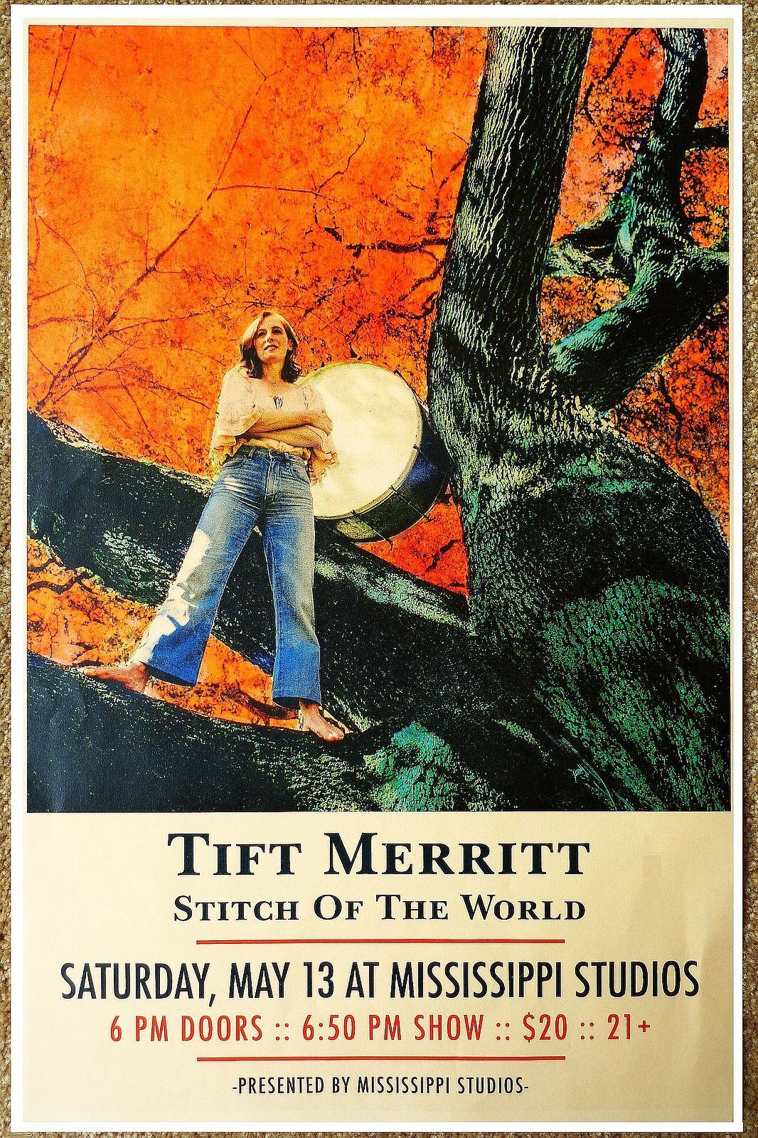 TIFT MERRITT 2017 Gig POSTER Portland Oregon Concert