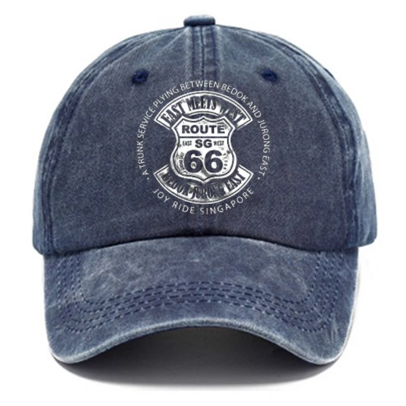 Route 66 Print Retro Baseball Cap