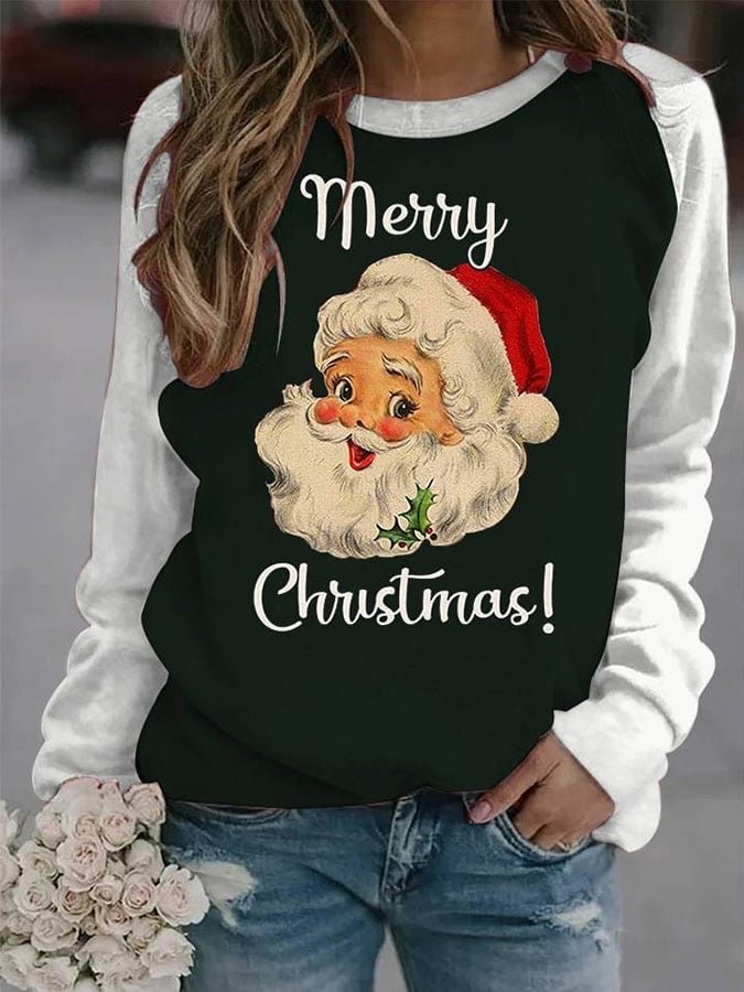 Casual Round Neck Long Sleeve Sweatshirt