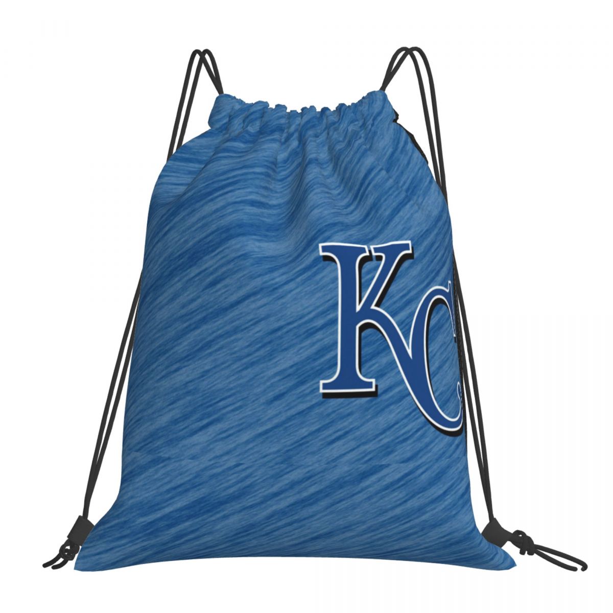Kansas City Royals Initials Foldable Sports Gym Drawstring Bag