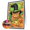 Halloween 5d DIY Vollrunde Teilbohrer Dimond Gemälde Wohnkultur 45x65cm