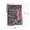 Diamond Painting -DIY Round Drill English Words