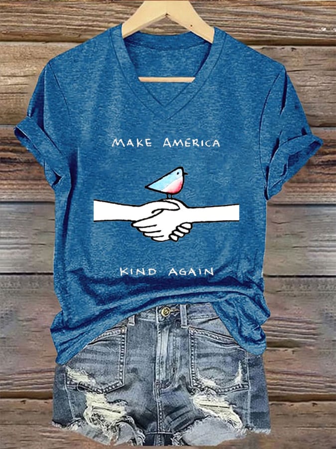 Women's Make America Kind Again  Print T-Shirt