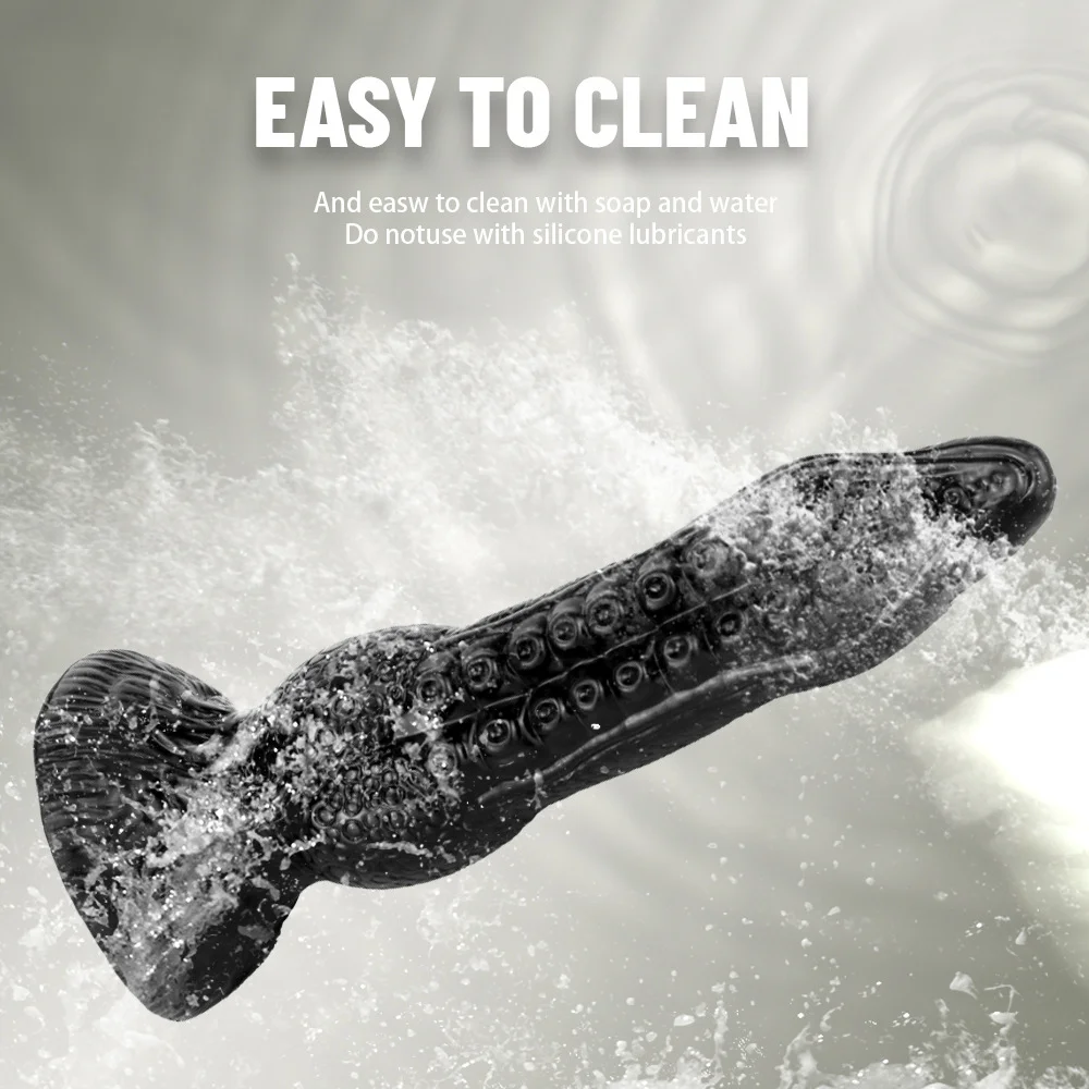 7.08-11.81inches 4 Sizes Silicone Tentacle Octopus Dildo Anal Plug