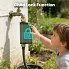 Tuyas WiFi Water Timer Smart Valve Controller Brass Inlet & Outlet Automatic Garden Irrigation Machine APP Voice Control Intelligent Sprinkler Timer for Home Garden Planter