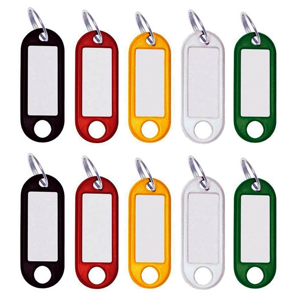 

10pcs Colorful Key Ring Buckle Classification Card Label Tag Number Cards, 501 Original